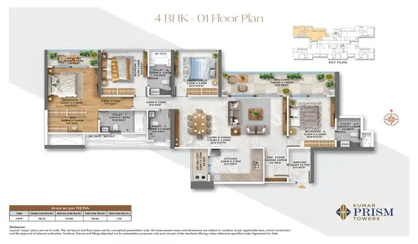 Kumar Prism Floor Plan